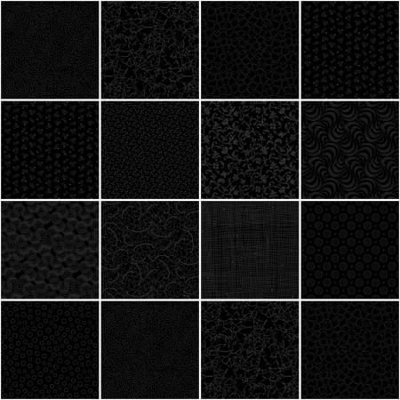 10in Squares Onyx, 42pcs, 3 bundles/pack