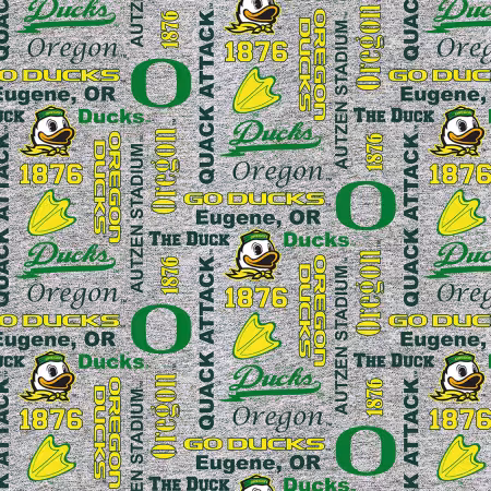 NCAA-Oregon Ducks Heather Verbiage Fleece