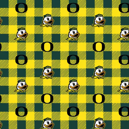 NCAA Oregon Buffalo Plaid Fleece