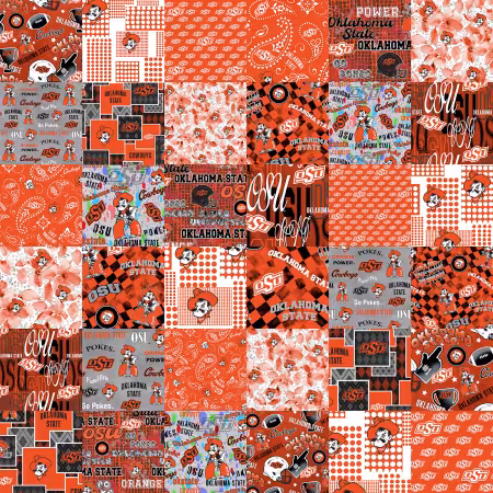Oklahoma State Collegiate Cheater Quilt
