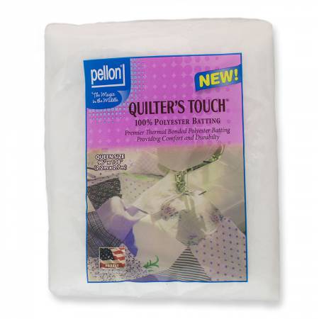 Pellon Quilters Touch 100% Polyester Batting Queen-Sized 96in x 108in