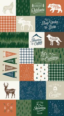 Adventure Is Calling 24in Panel Green