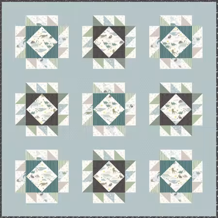 Citrus and Mint Designs Block Party Quilt Pattern