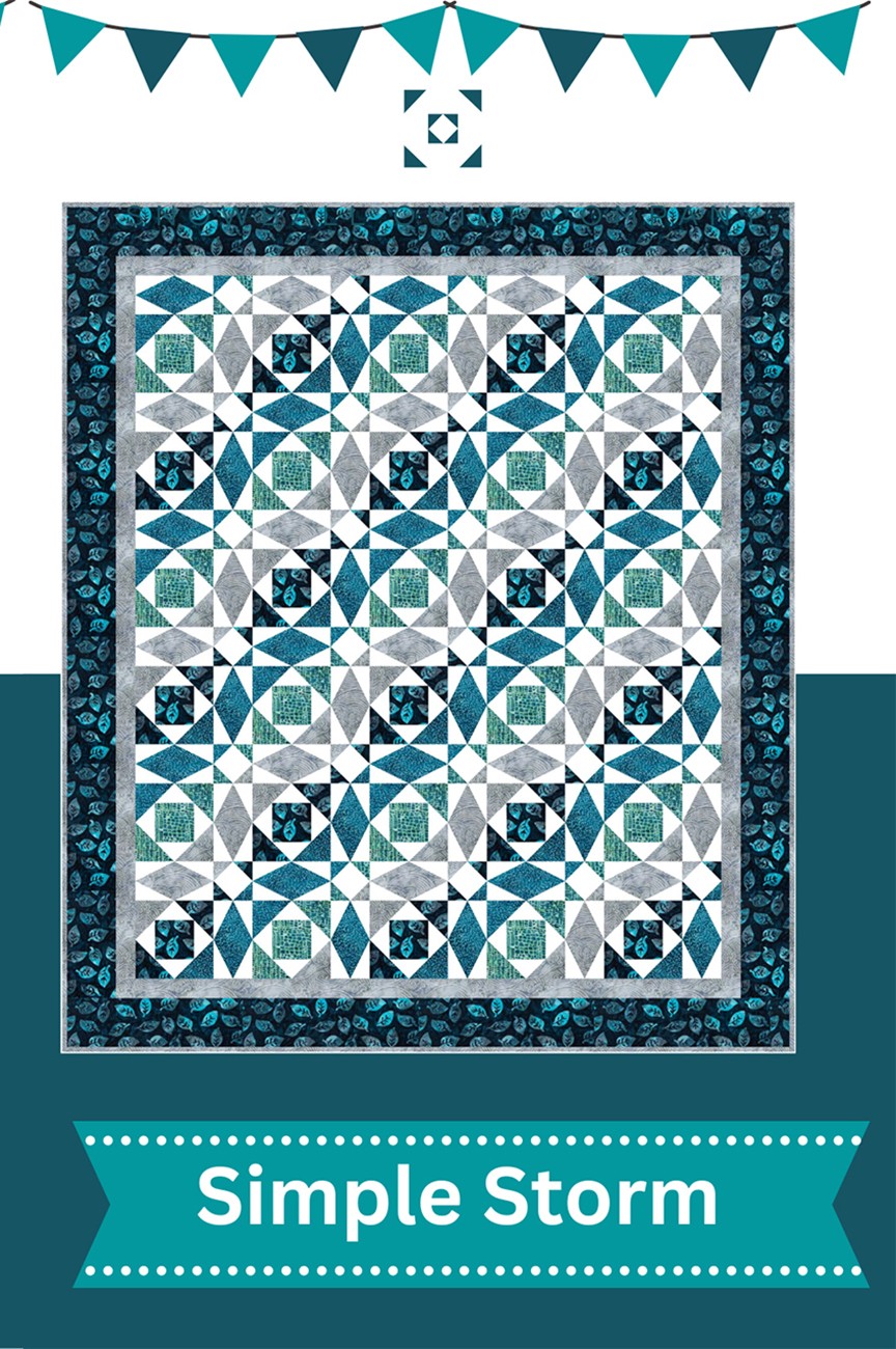 Simple Storm Quilt Pattern by Snowball Quilt Company