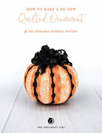 Peekaboo Pumpkin No Sew Ornament by The Ornament Girl