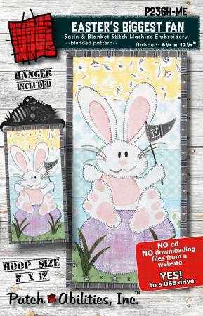 Easters Biggest Fan Machine Embroidery Version with Hanger