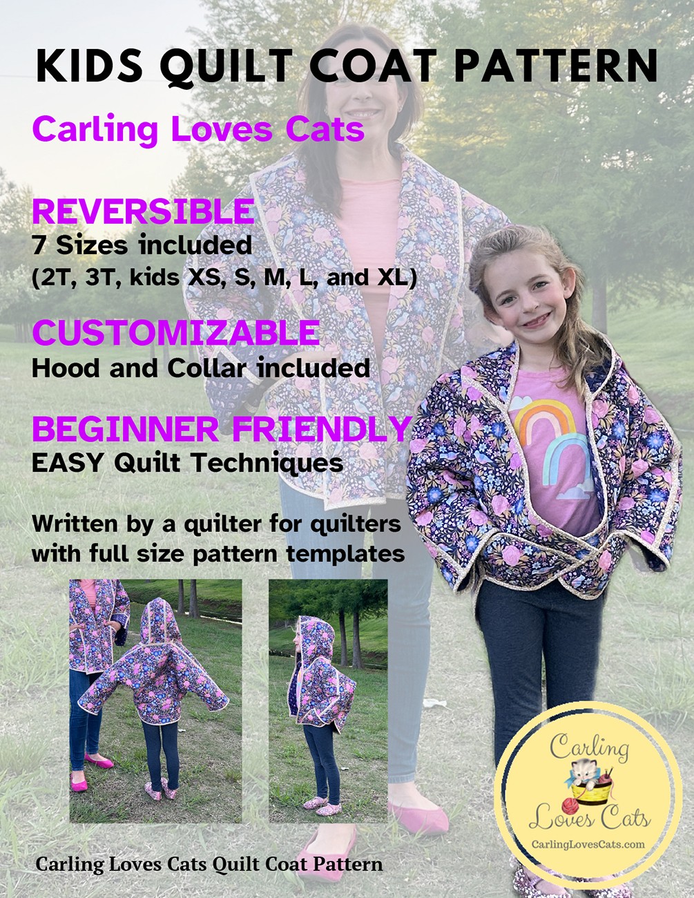 Product Image For P286-KIDSQUILTCOAT.