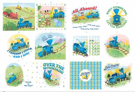 Little Engine That Could Softbook Panel 23in x 43-1/2in