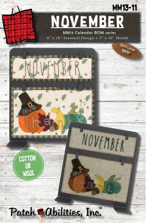 November Calendar Series Block of the Month