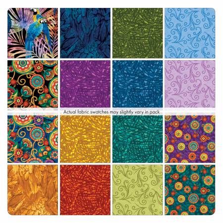 Assortment Parrot Habitat, 18pcs x 15yds By Galchutt, David