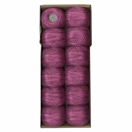 Valdani Variegated Pearl Cotton Ball Sz12 109yd Raspberry