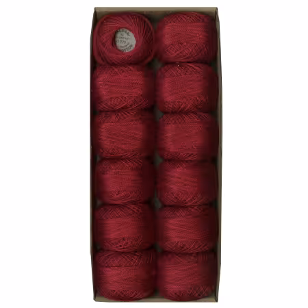 Valdani Variegated Pearl Cotton Ball Size 5 46yd Turkey Red