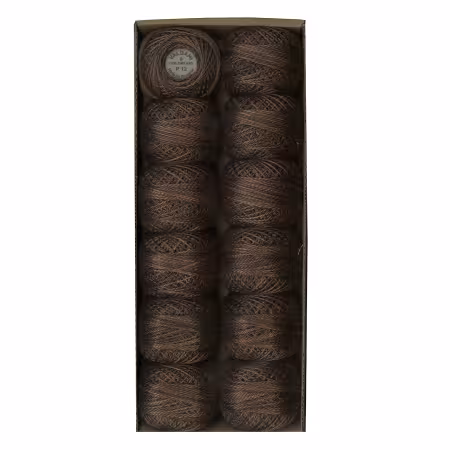 Valdani Variegated Pearl Cotton Ball Sz8 73yd Brown