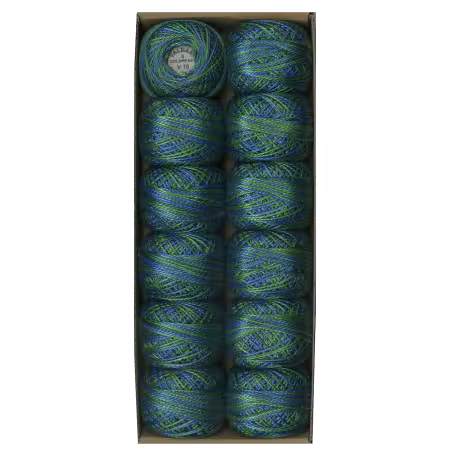 Valdani Variegated Pearl Cotton Ball Sz8 73yd Algae