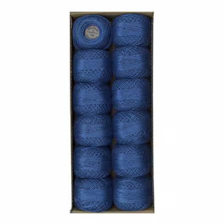 Valdani Solid Pearl Cotton Ball SZ12 109yd Deep Sapphire