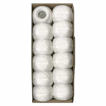 Valdani Solid Pearl Cotton Ball Sz8 73yd Ivory