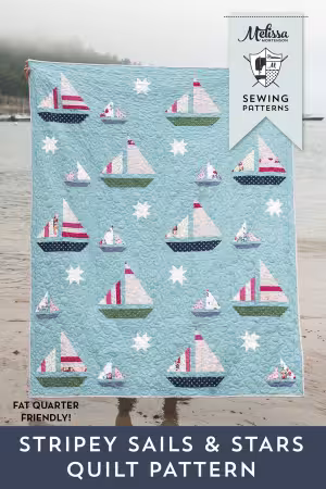 Stripey Sails and Stars Quilt Pattern