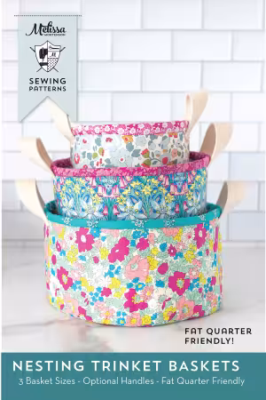 Nesting Trinket Baskets Sewing Pattern