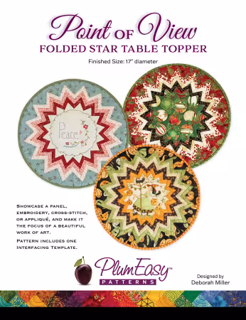 Point of View Folded Star Table Topper Pattern and Interfacing