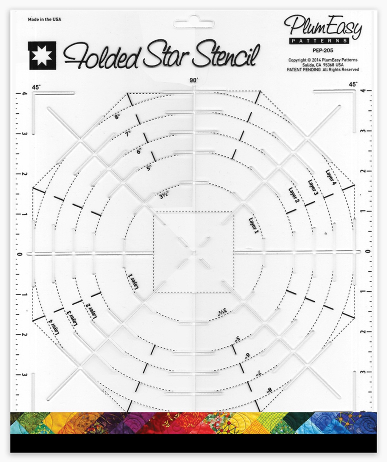 Folded Star Stencil