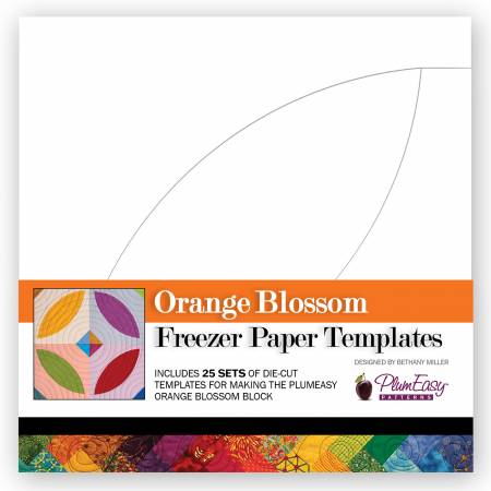 Orange Blossom Freezer Paper Templates 25pk