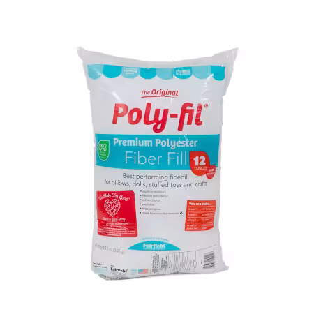 Poly-Fil Premium Polyester Fiber Fill 12oz Bag