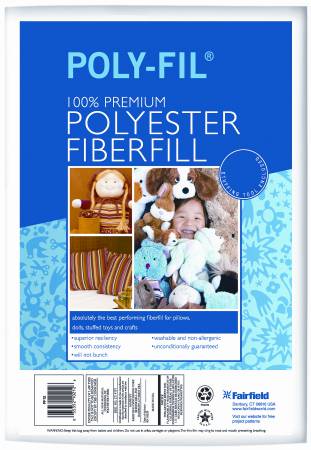 Poly-Fil 100% Polyester Fiber Fill 20 Ounce - 4 Bags