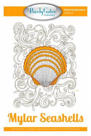 Mylar Seashells Machine Embroidery CD