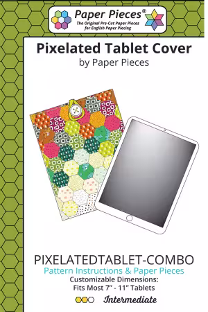 Pixelated Tablet Cover Pattern and Piece Pack