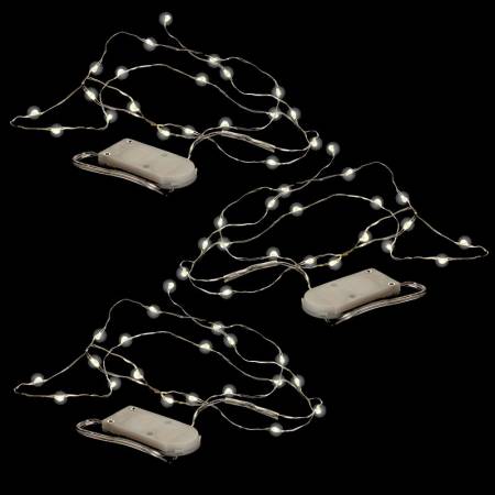 Pixie Lights 20 LED white wire set 3pk