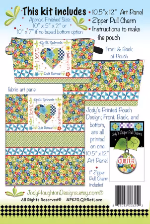 Printed Pouch Quilt Love