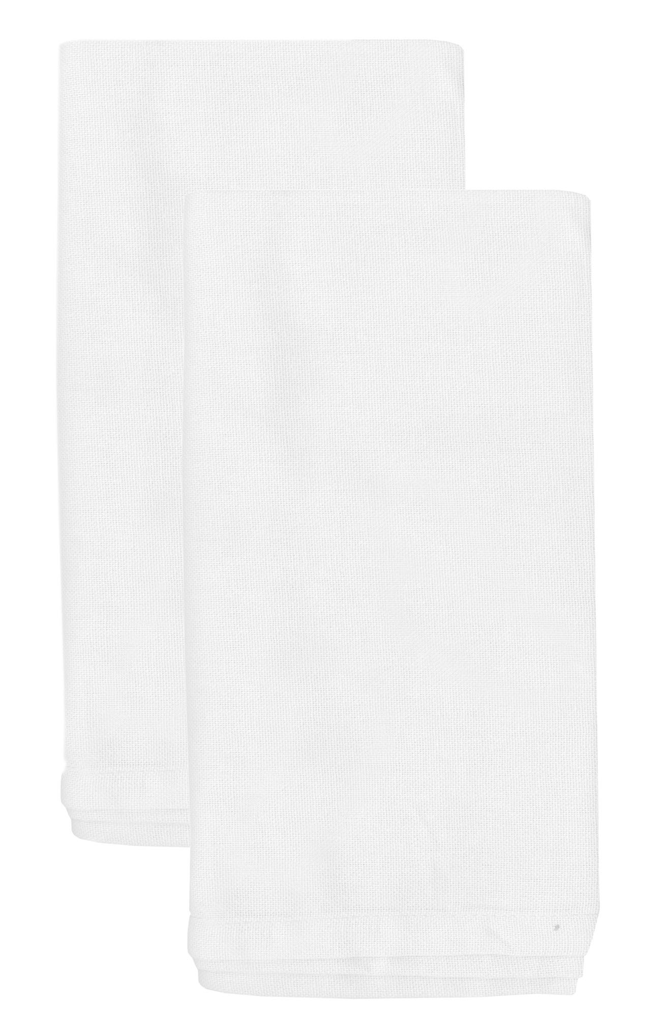 Aunt Martha's 100% Cotton 18"x 28" Green Striped Towels flour sack feedsack 