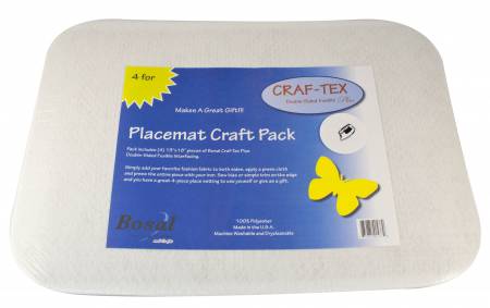 Placemat Craft Pack 13in x 18in Rectangle with Rounded Corners 4pk