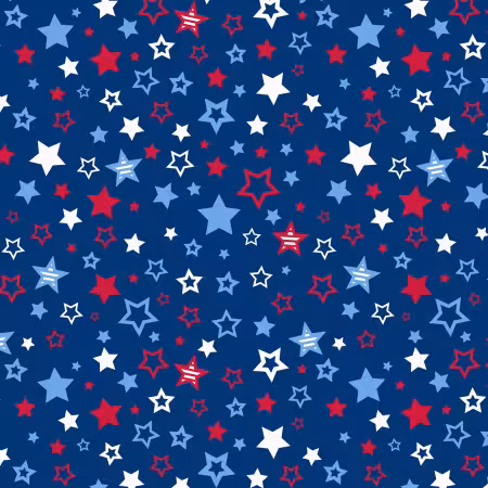 Patriotic Minis Tossed Stars