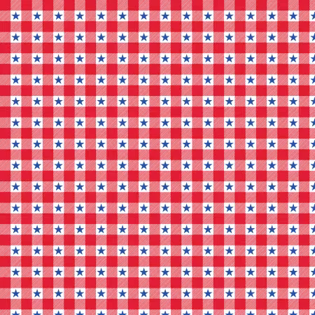 Patriotic Minis Star Plaid