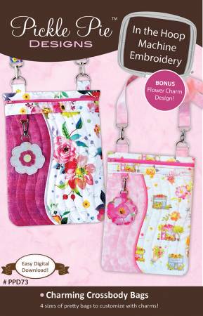 Charming Crossbody Bags In The Hoop Machine Embroidery Design