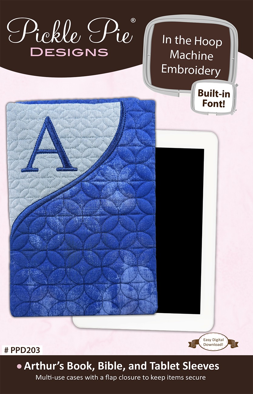 Arthur's Book + Tablet Sleeves In the Hoop Machine Embroidery Designs