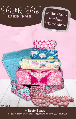 Betty Boxes In the Hoop Machine Embroidery Design