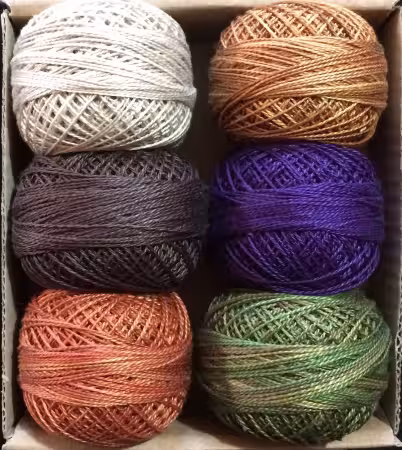 Pearl Cotton Ball Sz12 109yd 6 Colors Pumpkin Patch Collection