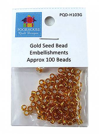 Embellishment Kit Seed Beads Gold for PQD196