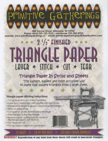 2-1/2in Triangle Paper
