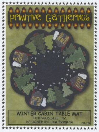 Winter Cabin table Mat