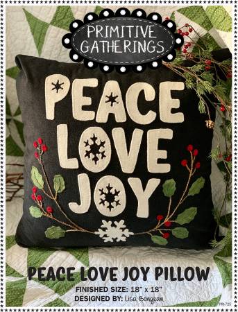 Peace, Love, Joy Pillow