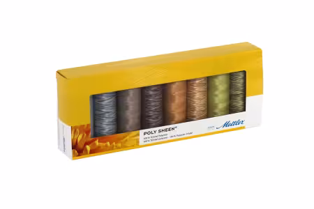 Poly Sheen Neutral Colors Thread Set 1 each 8 colors