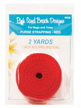 Purse Strapping 1in x 2 yds - Red