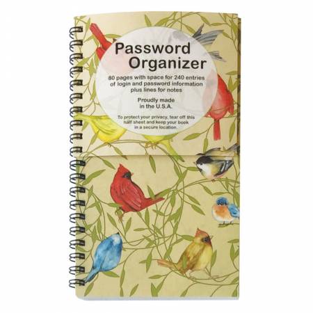 Password Book Birds