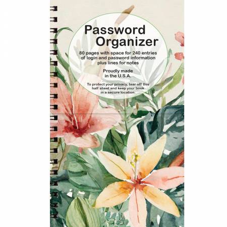 Wildflowers Password Book