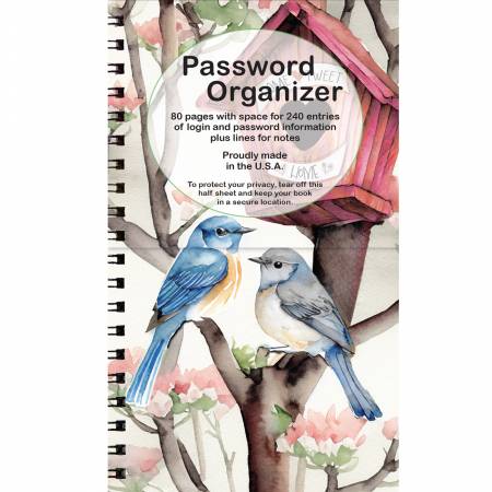 Bluebirds Password Book