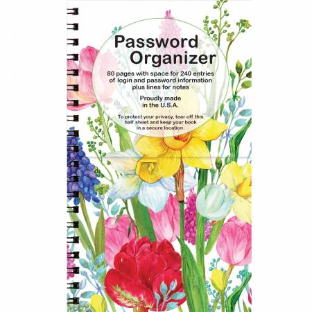 Bright Floral Password Book