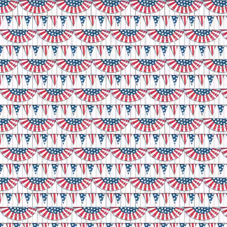 America's Birthday Bunting - Red